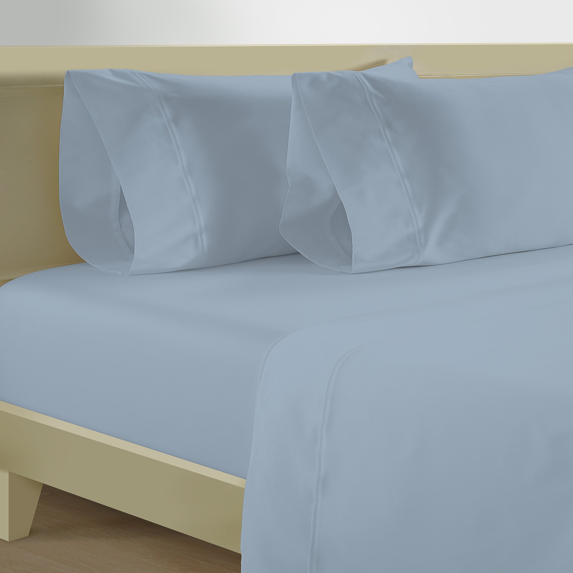 

Boutique Blanche 300TC cotton fitted sheet 120*200cm, sky blue