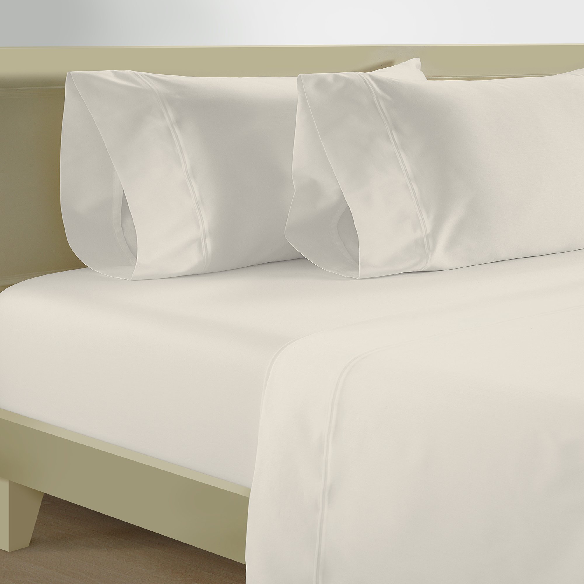 

Boutique Blanche 300TC cotton fitted sheet 90*200cm, off white