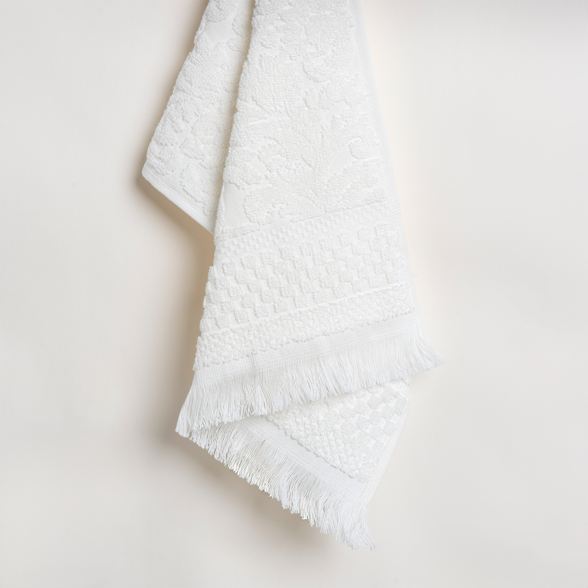 

Jacquard/cotton beige face towel 30*50 cm