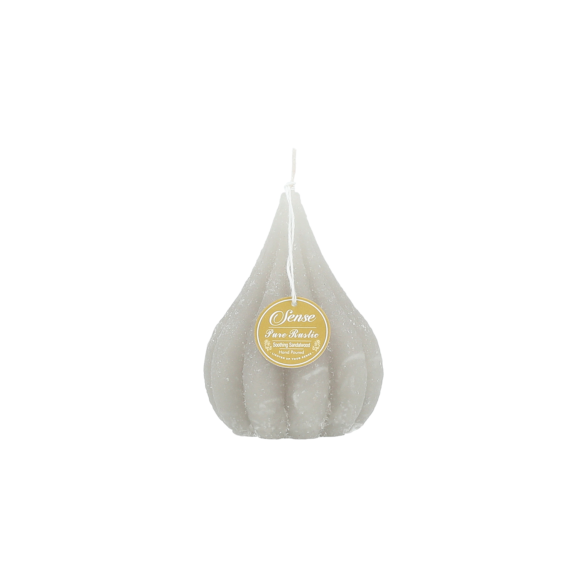 

Pear Shape Candle Rustic Taupe 7.5*10 cm