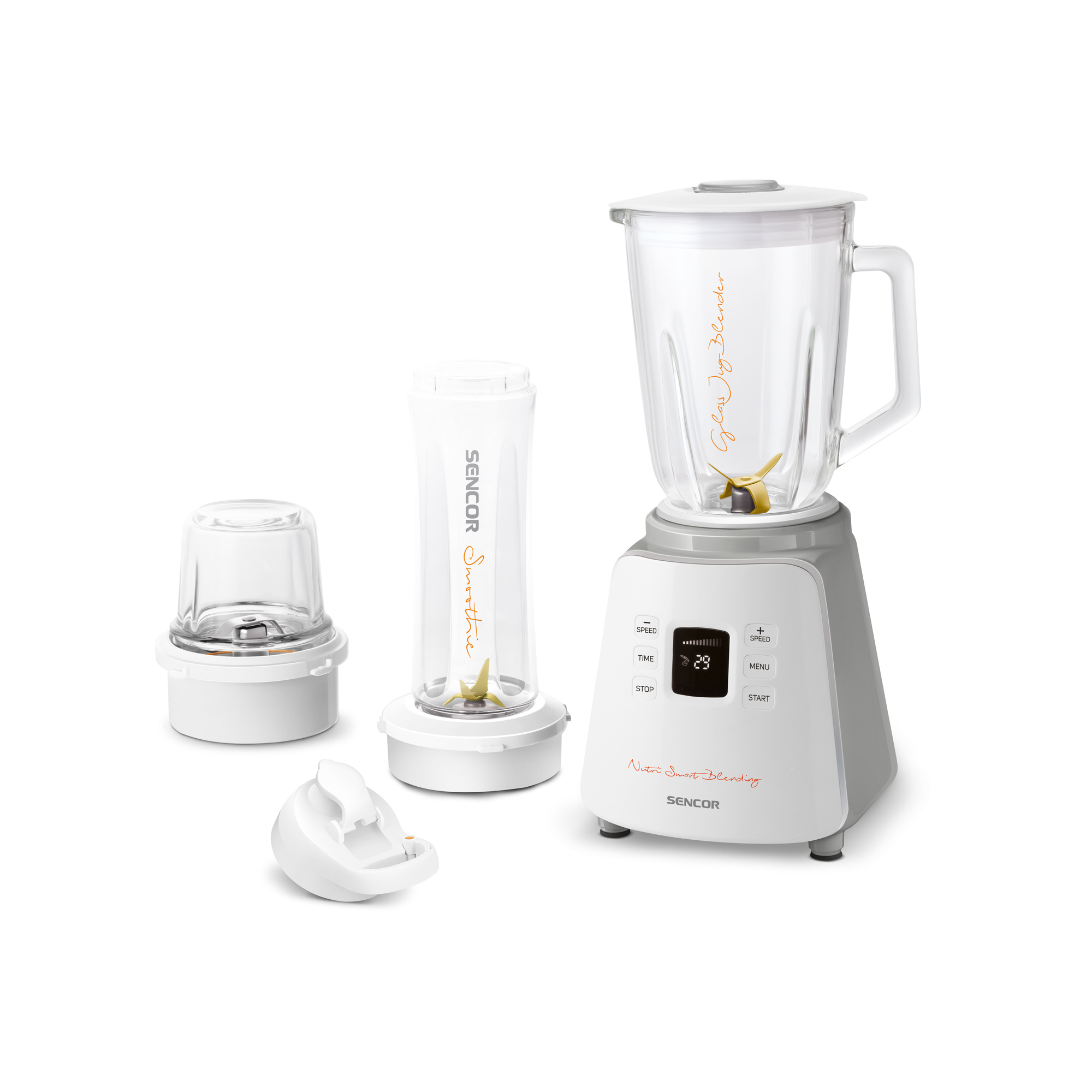 Buy Sencor Blender Set, 800W, Glass Jug , 12 Speeds Coffee Grinder,  Smoothie Blender Online | Nice