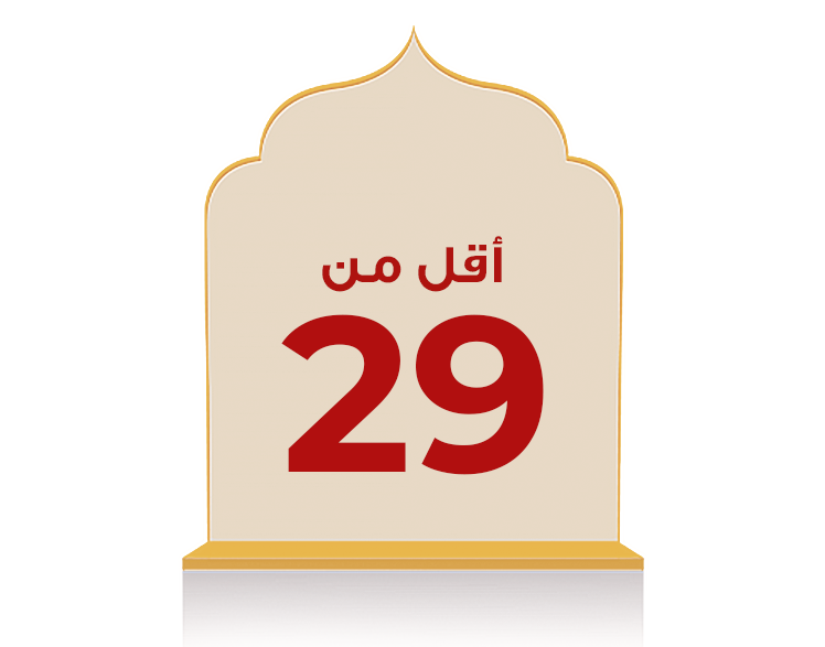 أقل من 29 ريال